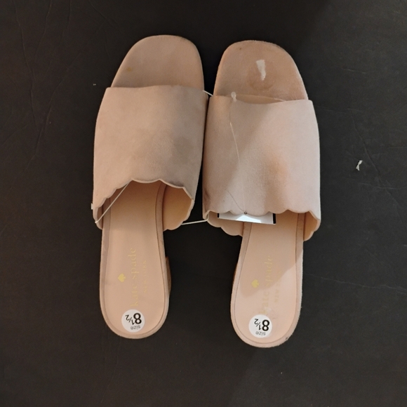 kate spade Shoes - NWOB Kate Spade New York‎Sandals Size 8.5  Baby Pink Blythe Scallop Suede